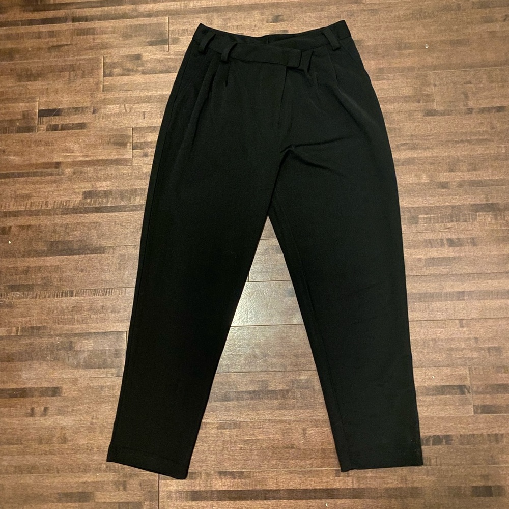 High waisted asymmetrical dress pants